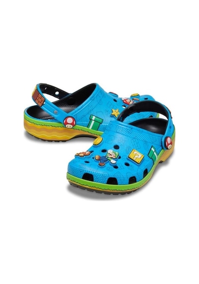 Crocs Super Mario Core Cls Clg K Çocuk Terlik-16450 Mavi