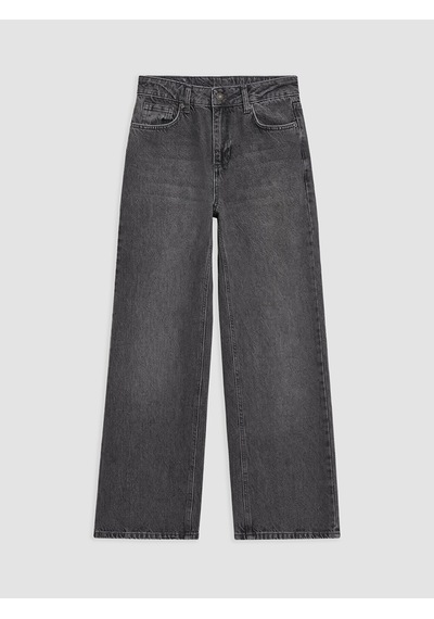Lcw Jeans Gri Straight Fit Kadın Jean Pantolon