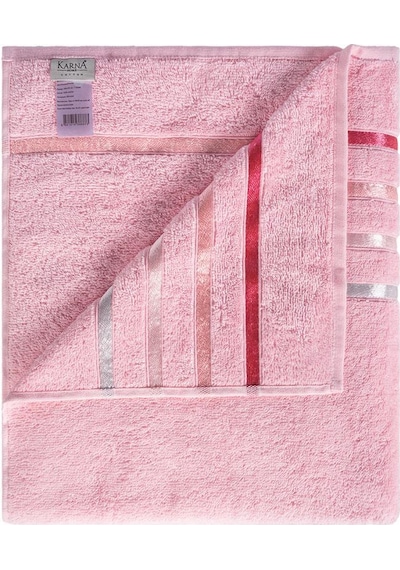 Banyo Havlusu Tekli Pamuk Bale Pembe