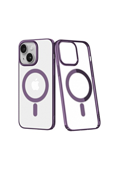Apple iPhone Uyumlu - 14 Plus Kılıf Element Magneticsafe Sert Kapak - Mor