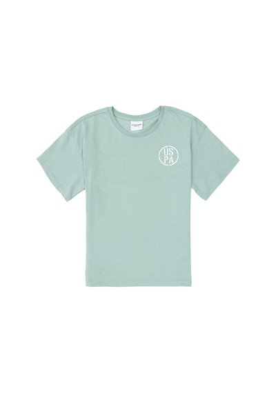 U.S. Polo Assn. Erkek Çocuk Su Yeşili Oversize Bisiklet Yaka Tişört 50298981-VR048 U.S. Polo Assn. Erkek Çocuk Su Yeşili Oversize Bisiklet Yaka Tişört 50298981-VR048