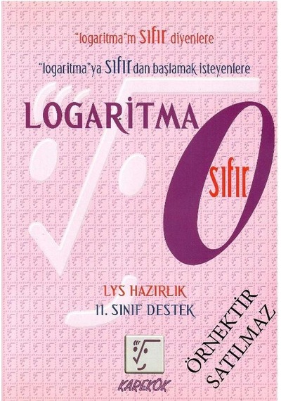 Karekök Logaritma Sıfır Kitap Örnek Kitaptır.orjinal Basımı İle Bire Bir Aynıdır
