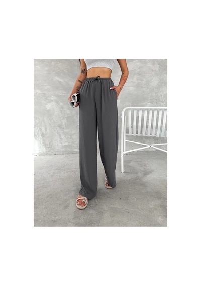 2As Kadın Ayrobin Oversize Kadın Pantolon - Füme