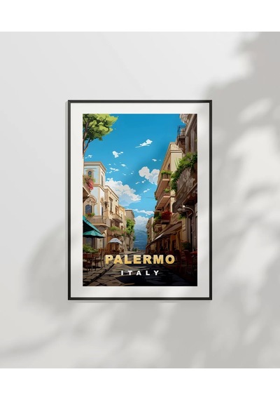 Çerçevesiz Poster Palermo'nun Büyüleyici Sokakları