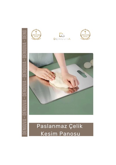 Kesmepanosu Paslanmaz Çelik Dayanıklı Hijyenik Kaymaz Yüzey Profesyonel Modern Meyve Et Kesim Panos Çok Renkli