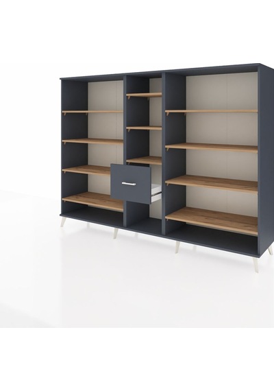 Hyperion Dolap 11 Raflı 3 Çekmeceli 220x44x163 Antrasit-çam/antr Antrasit-çam/antrasit Hyperion Dolap 11 Raflı 3 Çekmeceli 220x44x163 Antrasit-çam/antr Antrasit-çam/antrasit
