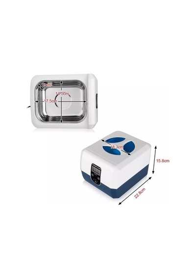 Ultrasonik Temizleyici Beyaz 1300ml Ultrasonic Cleaner 40hz Gt Sonıc