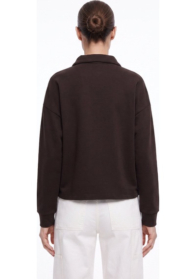 Fabrika Kahverengi Kadın Loose Fit Sweatshirt F6wl-swt0032 Kahve