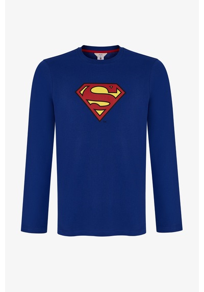 Penti Erkek Superman Ekoseli Pantolon Uzun Kollu Pijama Takımı Çok Renkli