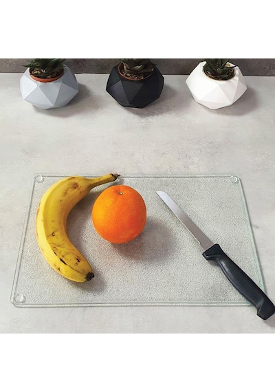 Decorita Cam Kesme Tahtası - Cam Kesme Tablası Buzlu Cam 20cm