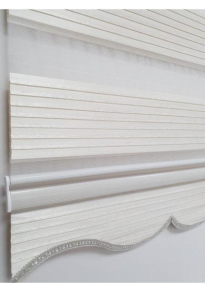 Bbb Geniş Pliseli Simli Zebra Stor Perde Mz296 Bbb Geniş Pliseli Simli Zebra Stor Perde Mz296