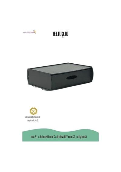 Masa Altı Saklama Kabı - Siyah Renkli Organizer Açık Bej