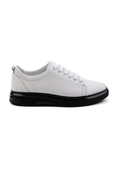 Beyaz Leather Erkek Casual Ayakkabı E01018033343 Beyaz