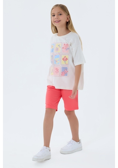 U.s. Polo Assn. Kız Çocuk Pembe Bermuda Takım Us2513-c-v2 Pembe