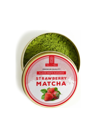 Çilek Aromalı Matcha Tozu 25g, Strawberry Matcha Powder