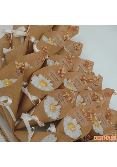 Bernami Mum Pinterest Söz, Nişan, Nikah, Kına, Baby Shower, Doğum Günü Hediyesi Papatya Mum Buket- 20 Adet Diğer