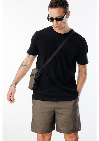 Genius Store Erkek T-shirt %100 Pamuk Regular Fit Standart Kesim Bisiklet Yaka Basic Tişört Basıc-t-shırt1 Siyah