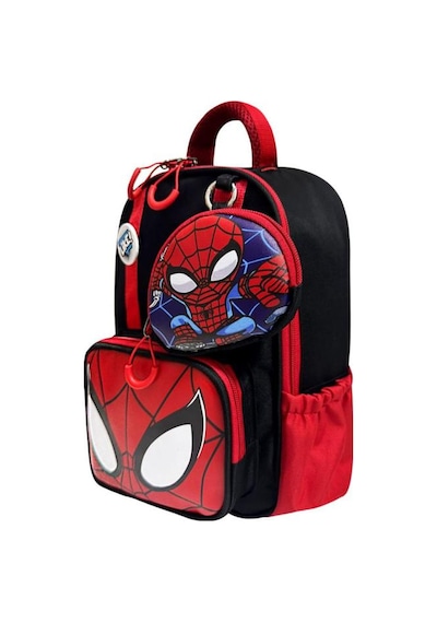 Anaokulu Sırt Çantası Spiderman Benzeri Erkek Çocuk Kreş Çantası 33 25 Cm Ortopedik Örümcek Adam Siyah
