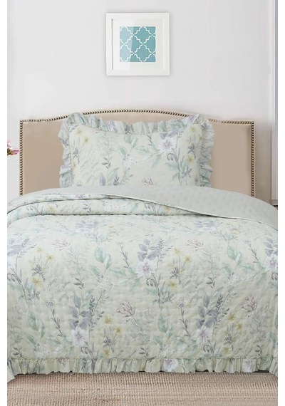 Breeze Orman Çiçekleri Tek Kişilik Yatak Örtüsü 180x240 Çok Renkli