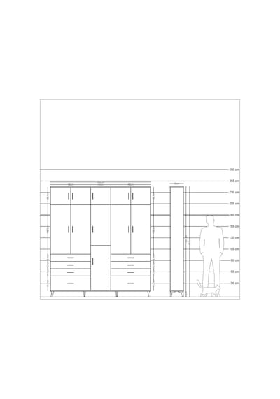 Arges Dolap 8 Raflı 8 Çekmeceli 3 Askılı 220x30x243 Antrasit-antrasit/çam Antrasıt/atlas Çam Arges Dolap 8 Raflı 8 Çekmeceli 3 Askılı 220x30x243 Antrasit-antrasit/çam Antrasıt/atlas Çam