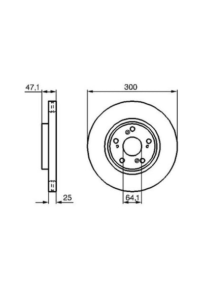 Honda Accord 2.4 2003-2008 Bosch Ön Disk 2 Adet