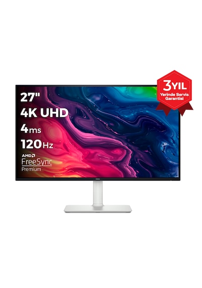Dell S2725QS 27" 3840x2160 4K UHD 120Hz 4ms HDMI Dp Freesync Premium IPS Monitör