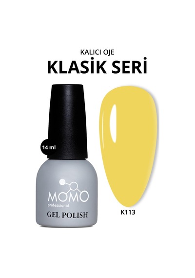 Momo Professional Kalıcı Oje K113 Soğuk Sarı 14 Ml