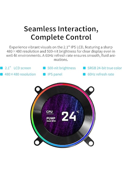 Lian Li Hydroshift Iı 360 Cl Rgb Sıvı Cpu Soğutucu - 360mm Siyah