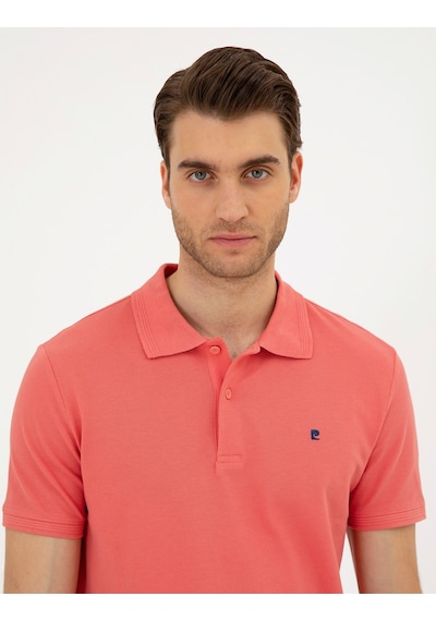 Pierre Cardin Erkek Mercan Tişört Basic 50291625-vr186 Mercan