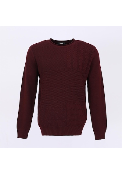 Dio Rise Erkek Uzun Kol İnce Sweatshirt - 189407 - Koyu Bordo Koyu Bordo