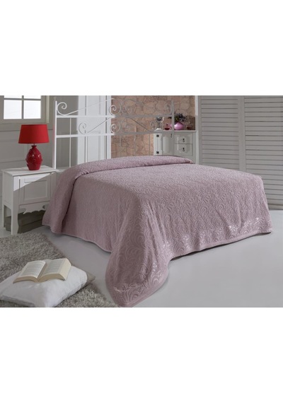 Romantik Gül Kurusu Havlu Pike Esra 160x220 Gül Kurusu