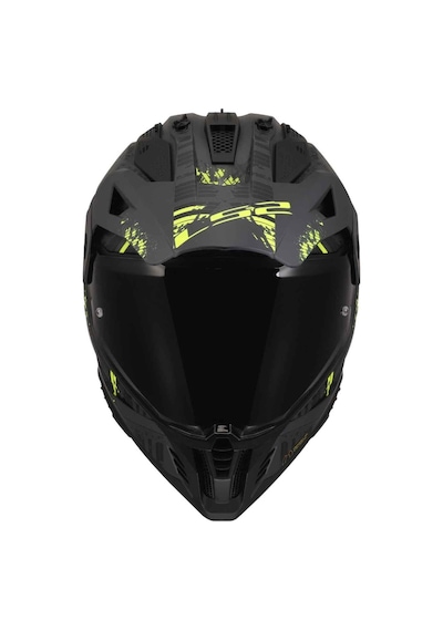 Ls2 Pioneer 2 Crazy Kros Motosiklet Kaskı Sarı - Siyah