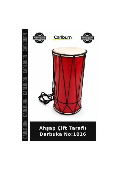 Özel Üretim Müzik Aleti Ritim Perküsyon Eğlence Hobi Ahşap Çift Taraflı Darbuka No:1016