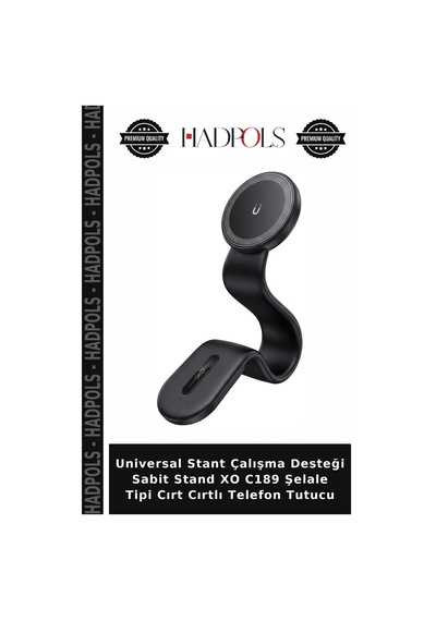 Universal Stant Çalışma Desteği Sabit Stand Xo C189 Şelale Tipi Cırt Cırtlı Telefon Tutucu