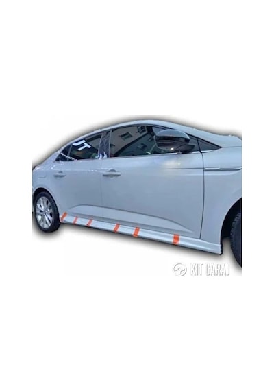 Kit Garaj Renault Megane 4 Sedan Yan Marşpiyel Çift Plastik Boyasız