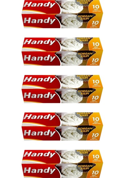 Handy Vakumsuz Şeffaf Yorgan Yastık Battaniye Nevresim Kılıfı Poşeti Torbası - 10 Adetlik 5 Kutu