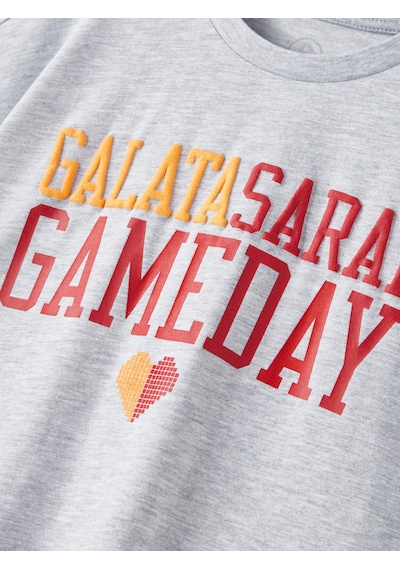 Gsstore Galatasaray Çocuk T-shirt C252147 Gri Melanj