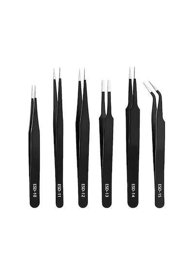Esd Anti-statik Cımbız Seti 6 Parça Hassas Elektronik Tamir Cımbızı