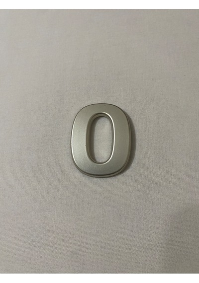 0 Sıfır Numara Yapışkanlı Daire Bina Villa Kapı Numarası Sarı Gold 4 Cmx5cm No:0 Plastik