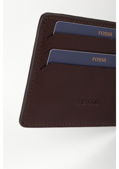 Fossil %100 Hakiki Deri Unisex El Portföyü Kartlık Kahverengi Kahverengi