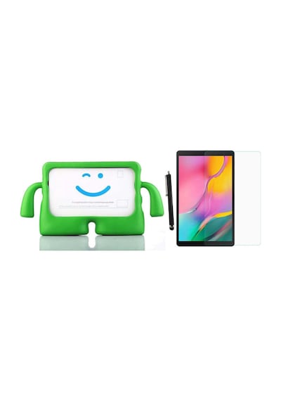 Samsung Galaxy Tab S6 Lite 10.4" Sm-p610 Kılıf Karakter Ibuy Silikon Kılıf + Ekran Koruyucu Arka Kapak