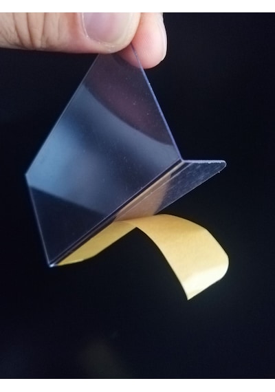 10 Adet Pvc Etiketlik 10 x 5 CM Raf Önü Siperli Ürün İsimlik Fiyatlık
