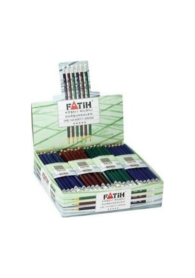 Fatih Kurşun Kalem Köşeli Silgili 16600 - 144 Adetli Paket