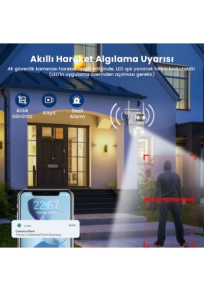 4k 8mp Çift Ekran Lens Wifi 2k Poz Kamera Ip66 Su Geçirmez Otomat 4k 8mp Çift Ekran Lens Wifi 2k Poz Kamera Ip66 Su Geçirmez Otomat
