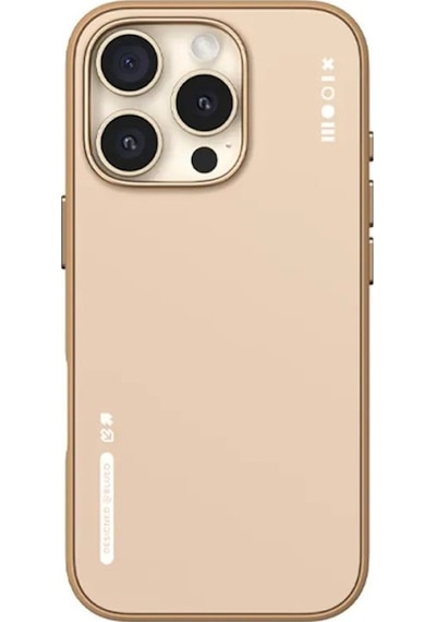 Apple Uyumlu iPhone Blueo 16 Pro Max Dual Color Liquid Silikon Magsafe Gold Telefon Kılıfı