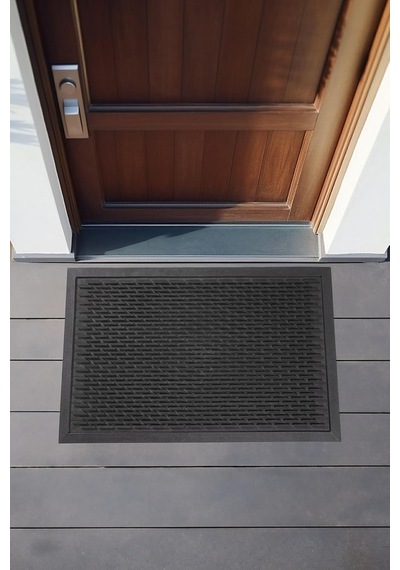 Koza Home Step Dış Kapı Paspası Siyah Pvc 45x70 462708, 45 X 70 Çok Renkli