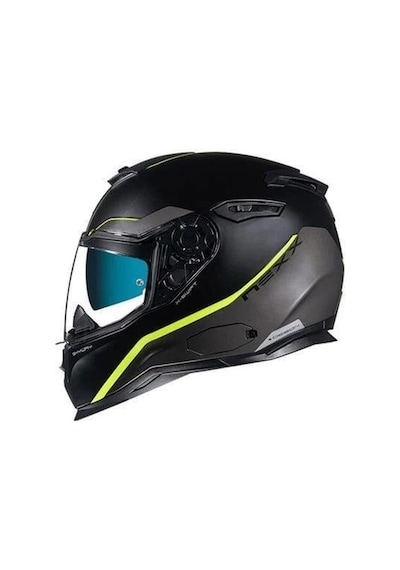 Nexx Sx.100 Skyway Black Neon Sarı Mat Kask Renkli