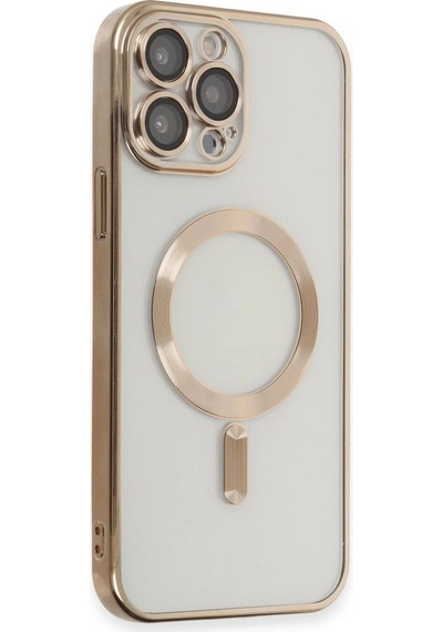Apple İphone 15 Pro Kılıf Kross Magneticsafe Kapak - Gold Çok Renkli