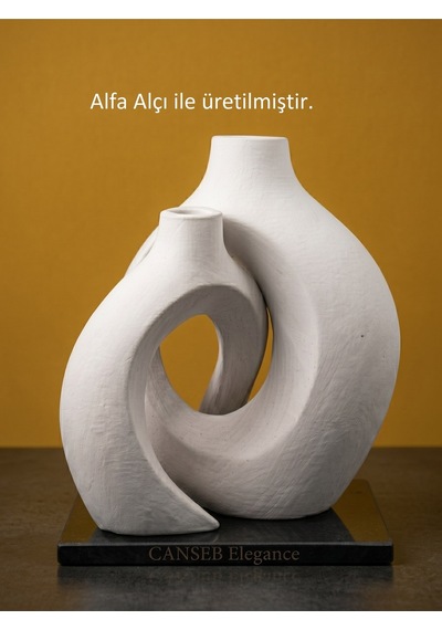 Premıum Sarmaşık Sevgili İkili Vazo Dekoratif - 16/13cm 39452214