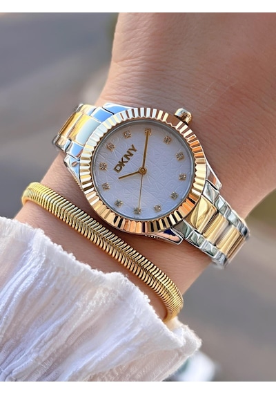 Dkny Çelik Kasa Ve Kordon 5 Atm Suya Dayanıklı 2 Yıl Garantili Kadın Kol Saati+bileklik Dkny.0025.2